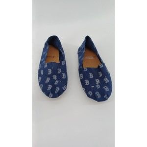 Team Beans MLB Boston Womens Flats Small Blue Red Sox Baseball